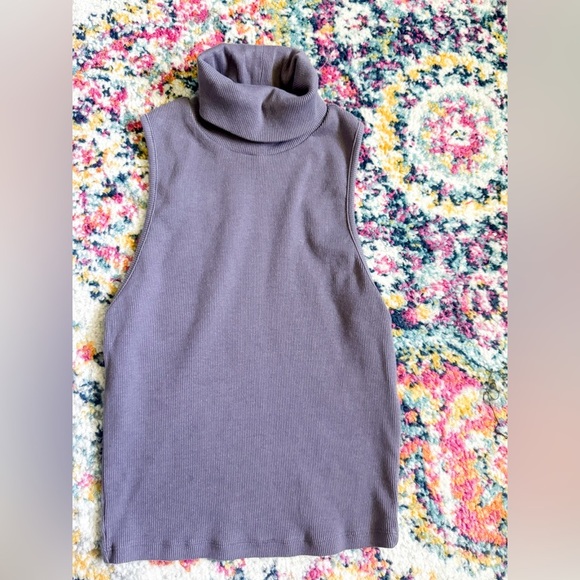 Zara Tops - Zara Ribbed Turtleneck Sleeveless Top